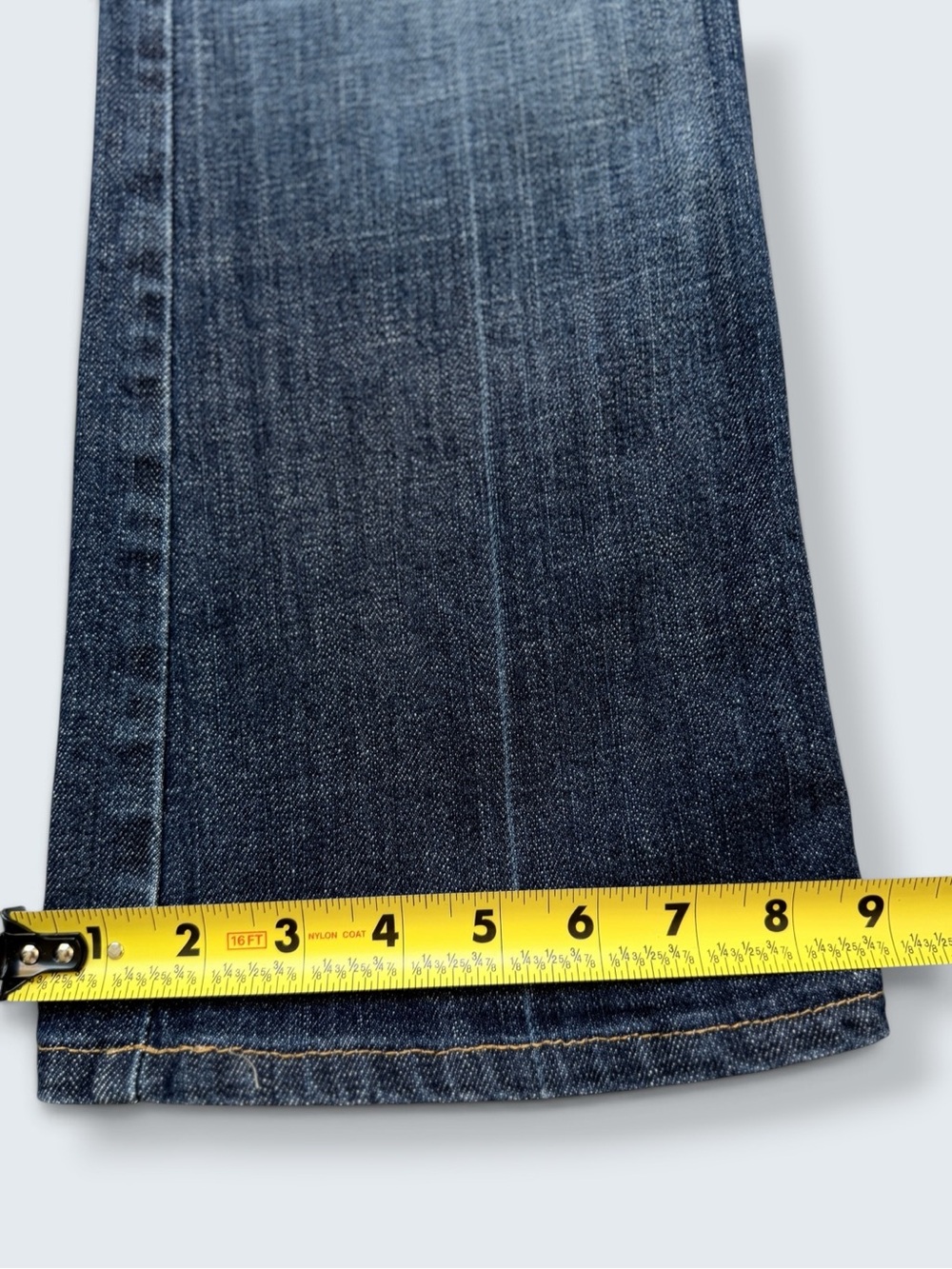 7 For All Mankind Vintage A Pocket Flare Jeans Size 30 Y2K - Picture 13 of 14